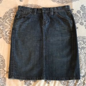 Express jean skirt